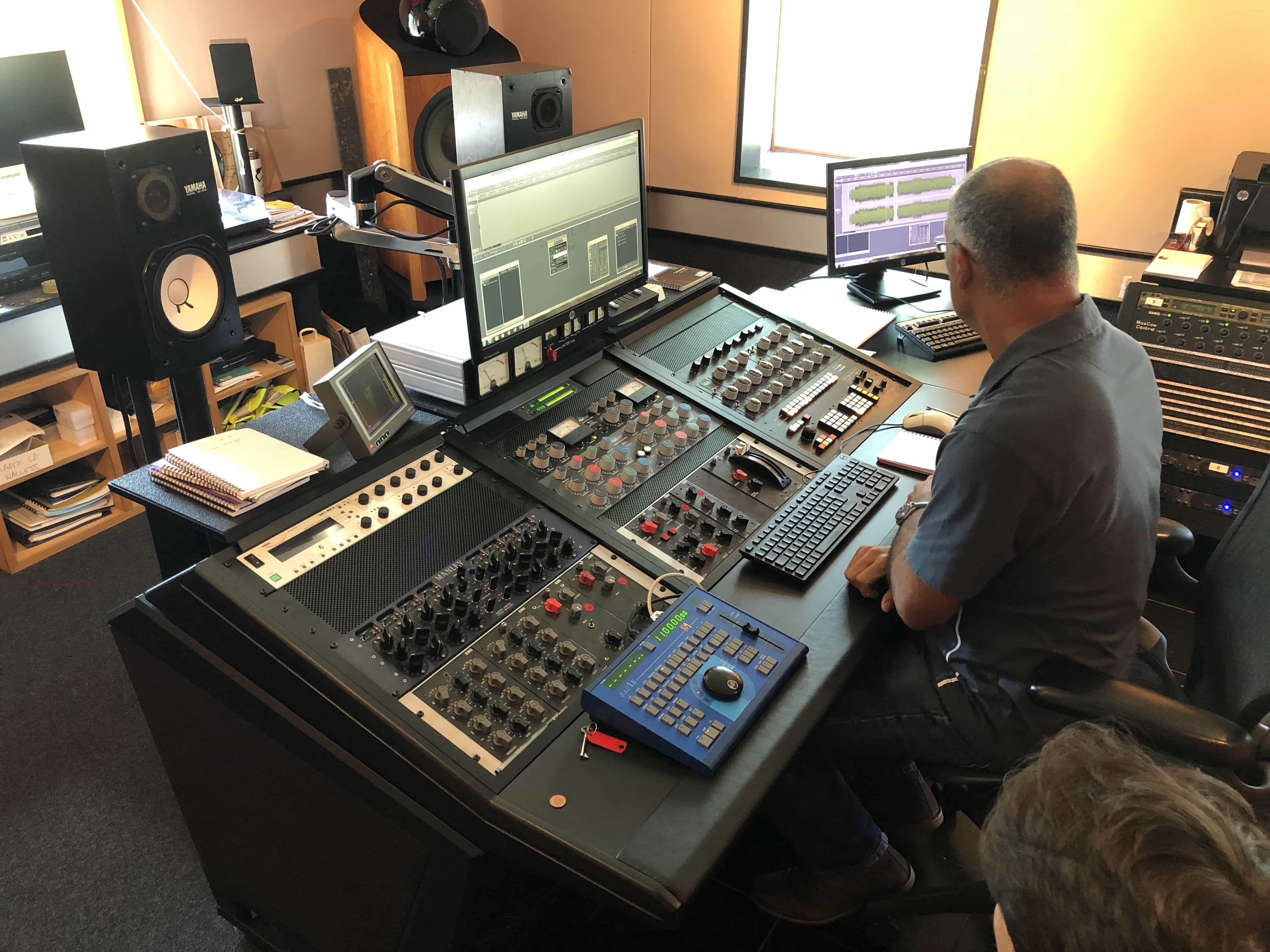 Geoff Pesche at the EMI TG123410 mastering console