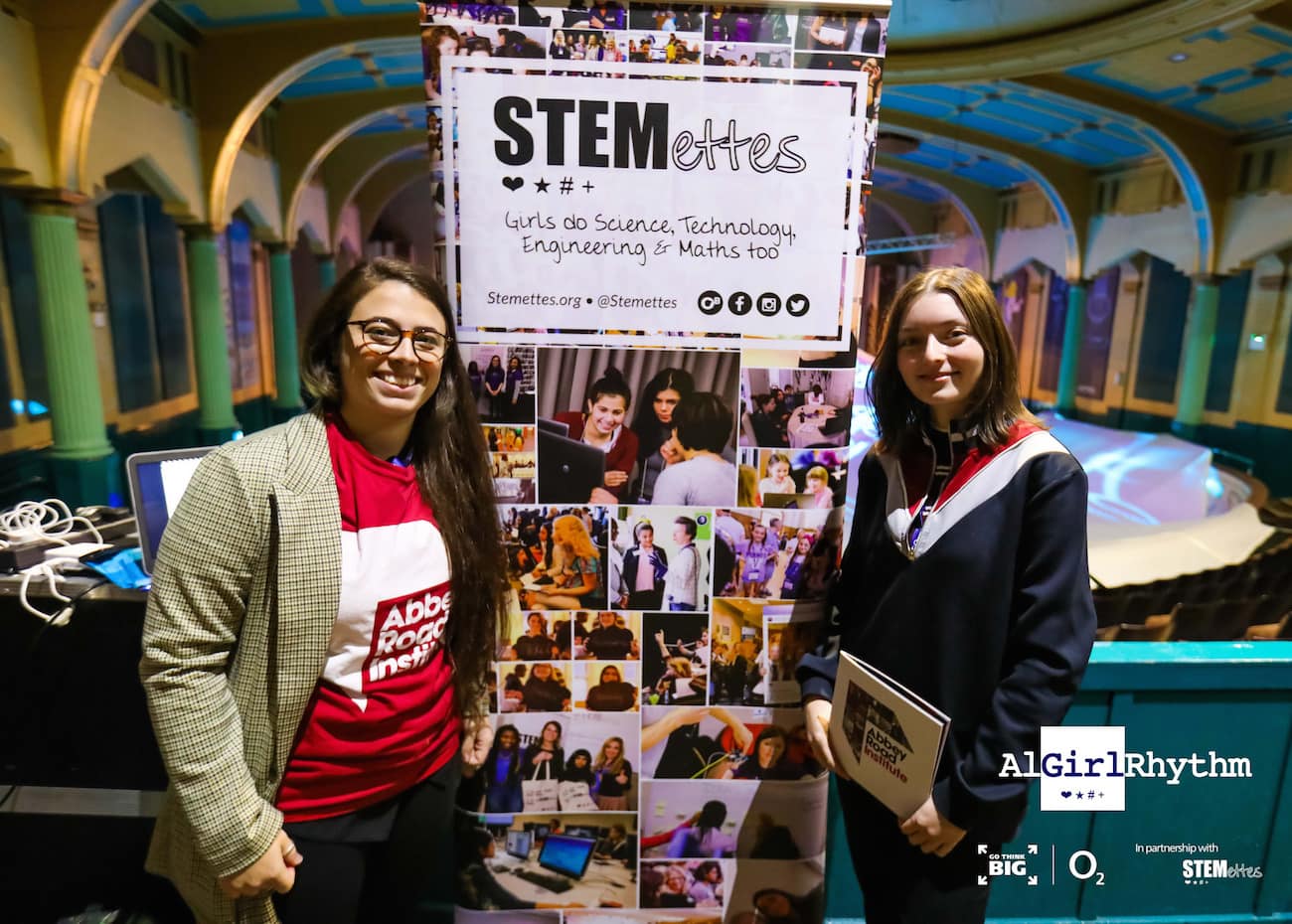 Marta and Lizzie at the Stemettes event in Glasgow. Picture credits Stemettes